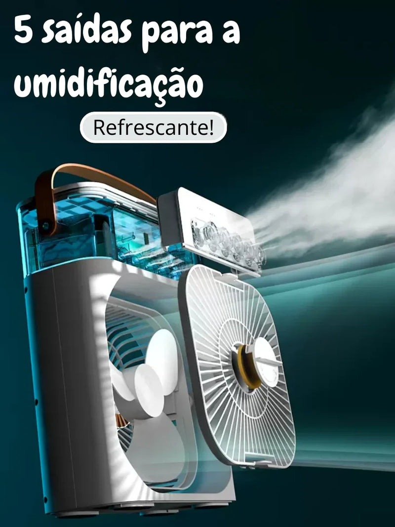 Climatizador 3 em 1: Frescor Instantâneo e Silencioso!